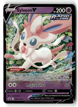 Sylveon V SWSH202 Holo Promo Sword & Shield Promo Pokemon Lightly Played - Image 1