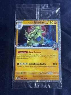 Team Rocket’s Tyranitar Pokemon Center Exclusive Promo Sealed NM - Image 1