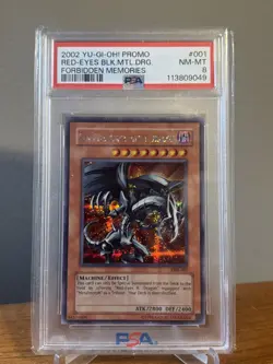 Red-Eyes Black Metal Dragon (Forbidden Memories) FMR-001 Yu-Gi-Oh! - PSA 8 - Image 1