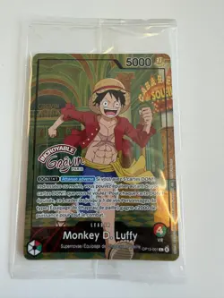 Card One Piece TCG – Monkey D. Luffy OP13-001 – Musee Grevin Paris Exclusive - Image 1