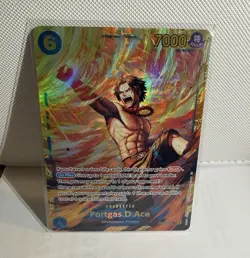 One Piece CCG Portgas D. Ace OP13-119 Carrying on His Will Alt Art Foil SR - Image 1