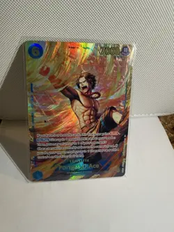 One Piece CCG Portgas D. Ace OP13-119 Carrying on His Will Alt Art Foil SR - Image 2