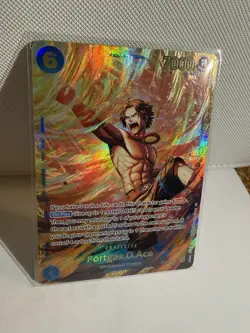 One Piece CCG Portgas D. Ace OP13-119 Carrying on His Will Alt Art Foil SR - Image 3