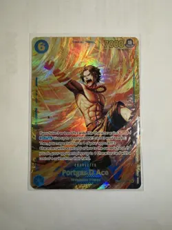 One Piece CCG Portgas D. Ace OP13-119 Carrying on His Will Alt Art Foil SR - Image 4