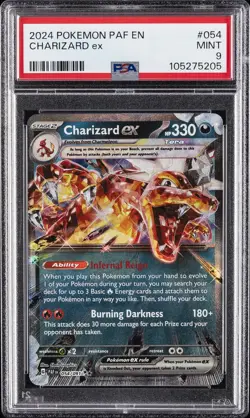 2024 POKEMON PAF EN-PALDEAN FATES #054 CHARIZARD EX PSA 9 - Image 1