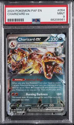 2024 POKEMON PAF EN-PALDEAN FATES #054 CHARIZARD EX PSA 9 - Image 1