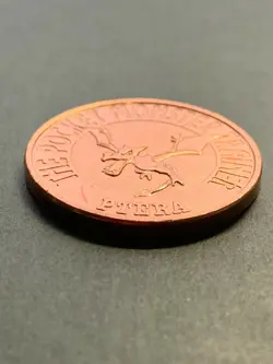 Aerodactyl NO.142 Pokemon Battle Coin Medal 1997 Japanese Pokemon RARE Brown - Image 4