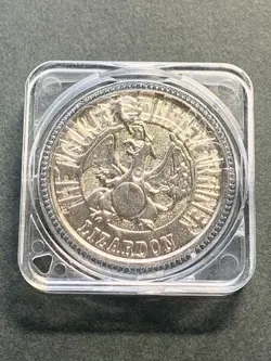 Charizard NO.006 Pokemon Battle Coin Medal 1997 Japanese Pokemon RARE Silver - Image 1