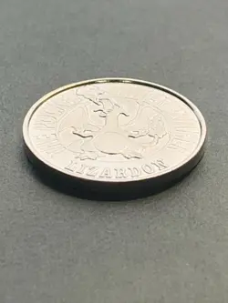 Charizard NO.006 Pokemon Battle Coin Medal 1997 Japanese Pokemon RARE Silver - Image 4