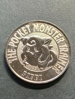 Clefairy NO.35 Pokemon Battle Coin Medal 1997 Japanese Pokemon RARE Silver - Image 3