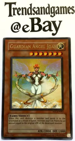 YUGIOH - GUARDIAN ANGEL JOAN - IOC-EN087 - NEAR MINT - ULTRA RARE - INVASION OF - Image 1