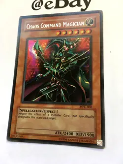 YUGIOH - CHAOS COMMAND MAGICIAN - MFC-068 - ULTRA RARE - EXC. - MAGICIAN FORCE - Image 3