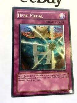 YUGIOH - HERO MEDAL - STON-EN050 - ULTIMATE RARE - EXCELLENT - STRIKE OF NEOS - Image 2