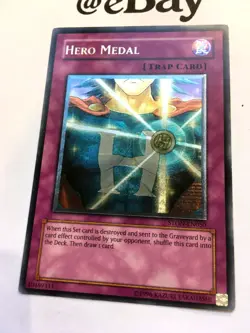 YUGIOH - HERO MEDAL - STON-EN050 - ULTIMATE RARE - EXCELLENT - STRIKE OF NEOS - Image 3
