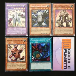 LOTTO 5 CARTE GOLEM MULTI PEZZI in italiano YUGIOH rarita MISTE yu-gi-oh! - Image 1