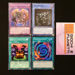 LOTTO 4 CARTE MILLENNIUM-EYES RESTRICT in inglese YUGIOH rarita MISTE yu-gi-oh! - Image 1