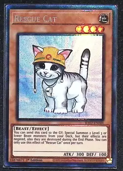 Rescue Cat - RA02-EN001 - Collector's Rare - 1st Edition Yugioh - Image 1