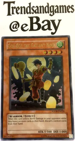 YUGIOH - GOE GOE THE GALLANT NINJA - FOTB-EN024 - ULTIMATE RARE - EXCELLENT - EN - Image 1