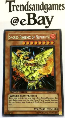 YUGIOH - SACRED PHOENIX OF NEPHTYS - EEN-ENSE3 - LIMITED ED - SECRET RARE - NM - Image 1