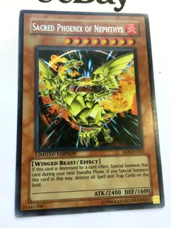 YUGIOH - SACRED PHOENIX OF NEPHTYS - EEN-ENSE3 - LIMITED ED - SECRET RARE - NM - Image 2