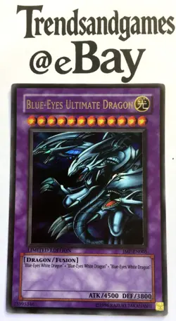 YUGIOH - BLUE-EYES ULTIMATE DRAGON - JMP-EN005 - LIMITED ED - SECRET RARE - NM - Image 1