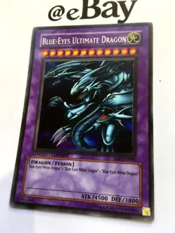 YUGIOH - BLUE-EYES ULTIMATE DRAGON - JMP-EN005 - LIMITED ED - SECRET RARE - NM - Image 3