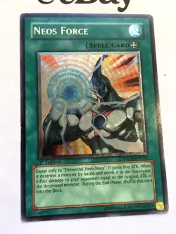 YUGIOH - NEOS FORCE - 1ST ED - STON-EN039 - PLAYED - ULTIMATE RARE - STRIKE OF N - Image 2