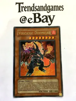 YUGIOH - VOLCANIC DOOMFIRE - 1ST ED - FOTB-EN008 - ULTRA RARE - NEAR MINT - ENGL - Image 1