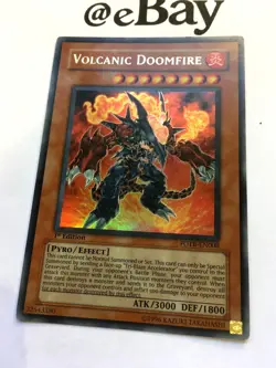 YUGIOH - VOLCANIC DOOMFIRE - 1ST ED - FOTB-EN008 - ULTRA RARE - NEAR MINT - ENGL - Image 3