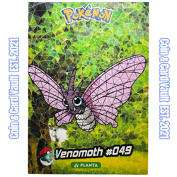 Venomoth #049 Crystal Card Collection Peru 2024 Pokemon Trading Card Game - Image 1