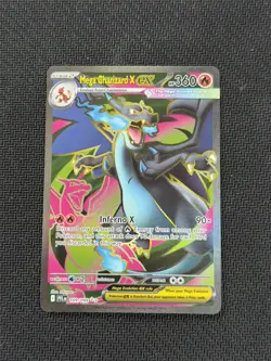 Pokemon TCG Mega Charizard X EX 109/094 Evolutions Secret Rare Holo - Image 1