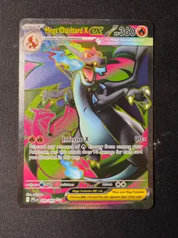 Pokemon TCG Mega Charizard X EX 109/094 UR – Phantasmal Flames - Small Ding - Image 2