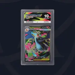 Pokemon TCG Mega Charizard X Ex 109/094 Card - GRADED ACE 10 - Image 1
