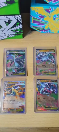 Pokemon TCG Mega Charizard X EX 109/094 013/094 030 promo 029 promo bundle lot - Image 2
