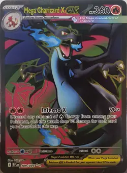 NM Pokemon TCG Mega Charizard X ex Phantasmal Flames FA 109/094 - Image 1