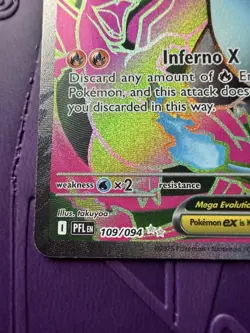The Pokemon Company Pokemon TCG Mega Charizard X EX 109/094 Holo Secret Rare - Image 2