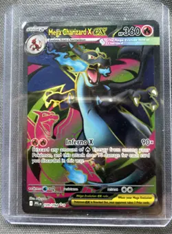 Pokemon TCG Mega Charizard X EX Full Art Holo Ultra Rare Me02 109/094 360 HP 90x - Image 1
