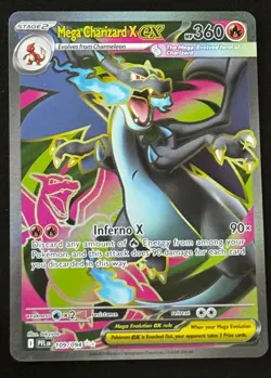 Pokemon TCG Mega Charizard X ex 109/094 Phantasmal Flames NM/M - Image 1