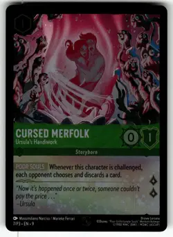 Cursed Merfolk - Ursula's Handiwork 7 Disney Lorcana Promo Cold Foil LP - Image 1