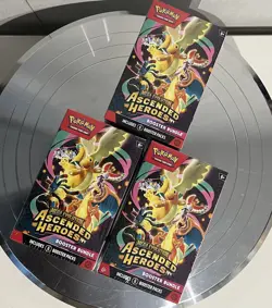 3x Pokemon TCG Mega Evolution Ascended Heroes Booster Bundle Sealed In Hand - Image 4
