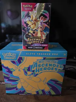 Pokemon Ascended Hero's Etb + Booster Bundle New Sealed No Rips Or Tears - Image 1