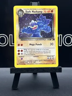 Dark Machamp Holo Rare Team Rocket 10/82 Pokemon Card - WOTC 1999 - Image 2