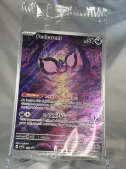 Pecharunt 129 Sv: Scarlet & Violet Promo Cards Holo STILL IN WRAPPER - Image 1
