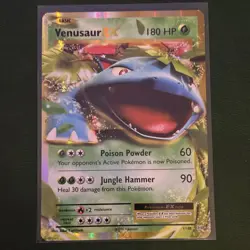 Pokemon Venusaur EX Ultra Rare Holo Card Evolutions 1/108 180 HP English - Image 1
