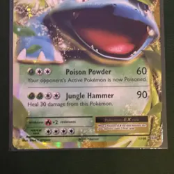 Pokemon Venusaur EX Ultra Rare Holo Card Evolutions 1/108 180 HP English - Image 3