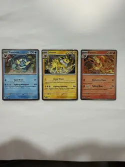 Pokemon Flareon Vaporeon Jolteon SVP 167 168 169 Prismatic Evolutions Promo Card - Image 1