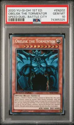 PSA 10 Egyptian God Card Trio Ra Slifer Obelisk SBCB Secret Yu-Gi-Oh! - Image 5