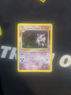 Pokemon TCG Sabrina's Gengar Gym Challenge Holo Rare 14/132 Unlimited Card, LP - Image 1