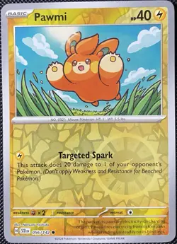 Pawmi 056/142 Sv07: Stellar Crown Reverse Holo - Pokemon Card - Image 1