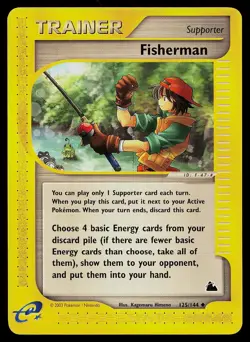 Pokemon Card - Fisherman Skyridge 125/144 Uncommon - Image 1